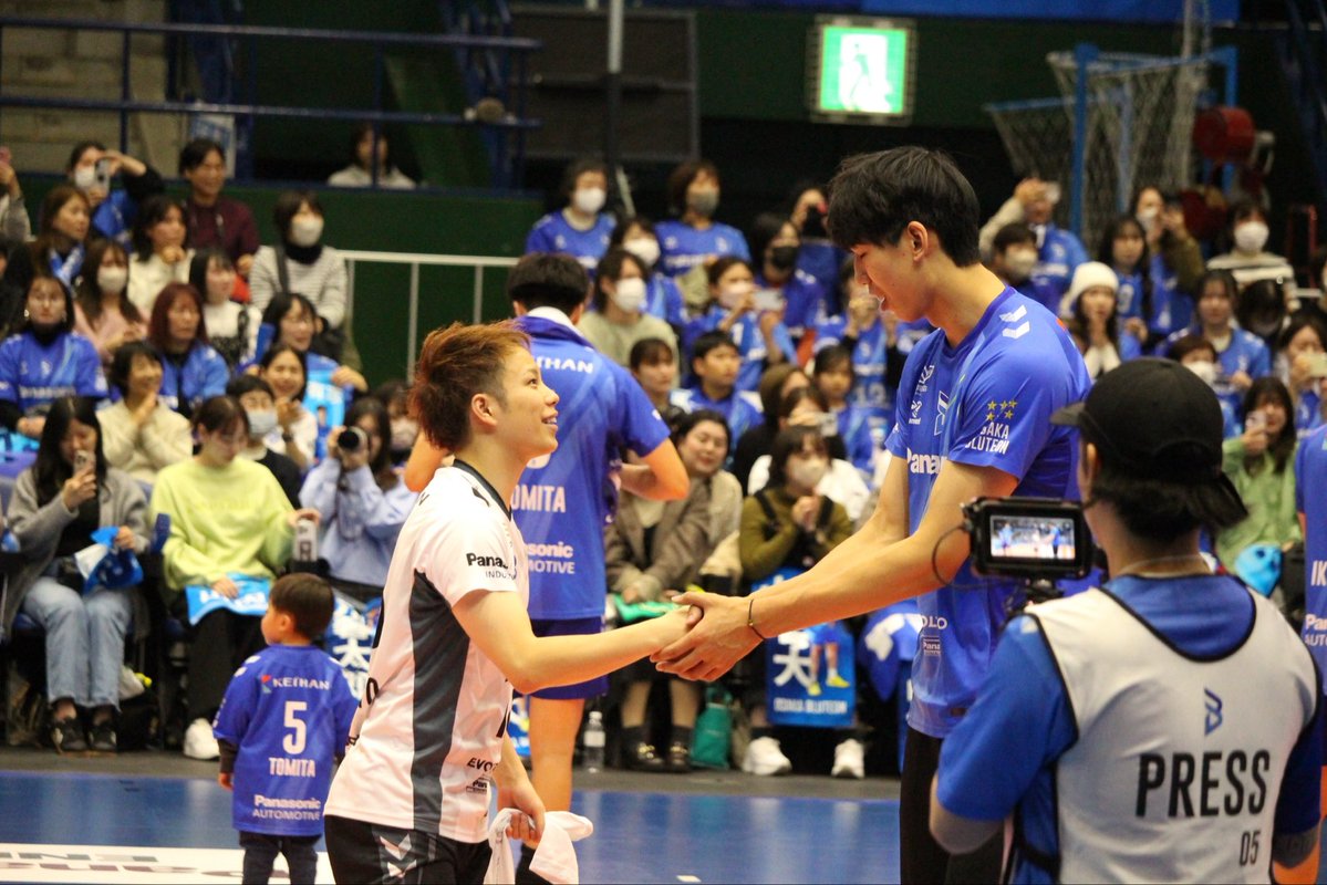 挨拶していた🤝 #山本智大 #大阪ブルテオン