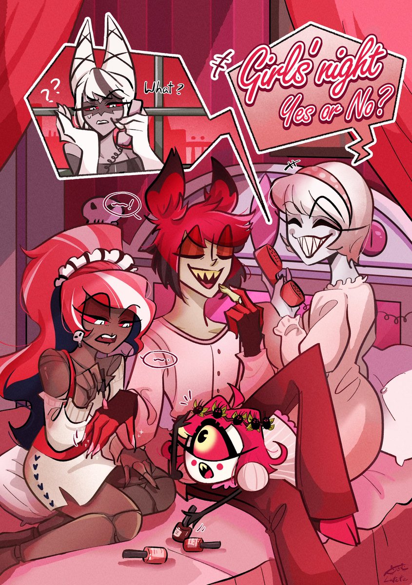 #HazbinHotel #Alastor #rosie #carmillacarmine #Velvette #niffty 
the hell I would like to see.