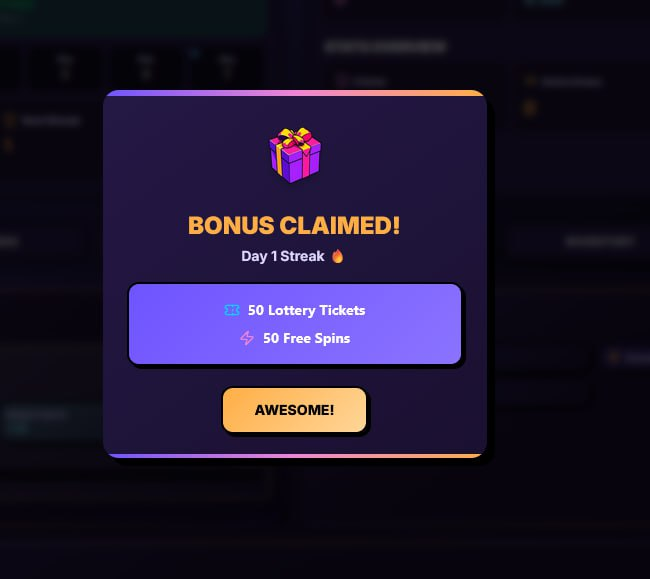 madlottomonad's tweet photo. 🎁 MASSIVE Daily Login Rewards Update! 🎁
Hey MAD fam! 🚀

We just supercharged your daily login rewards! Here's what you'll get EVERY DAY just for showing up:

📅 Daily Reward Schedule:
Day  🎫 Lottery Tickets  🎰 Free Spins
Day 1  50  50
Day 2  51  51
Day 3  52  52
Day 4  53  53
Day 5  54  54
Day 6  55  55
Day 7  56  56
🔥 That's up to 371 Lottery Tickets and 371 Free Spins per week!
How it works:

Login daily to claim your bonus
Rewards increase by +1 each consecutive day
After Day 7, the cycle resets to Day 1
Miss a day? Your streak resets - so don't skip!
💡 Pro Tips:
Lottery Tickets → Use them in Lightning Quick Lottery (draws every 5 min!)
Free Spins → Hit the Mad Wheel for instant prizes!
