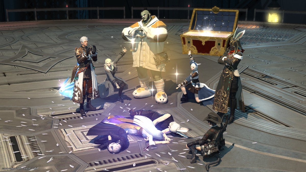 _ff14elel3's tweet image. 今日はFC極部！
幻が来る前に極ツクヨミ行ってみよう！ってことで挑戦してたけど、今日クリアできました〜！！みんなありがとう☺️
次回からは極ハーデス...がんばろ〜！(ง •̀ω•́)ง
#FCひだまりにゃんこ