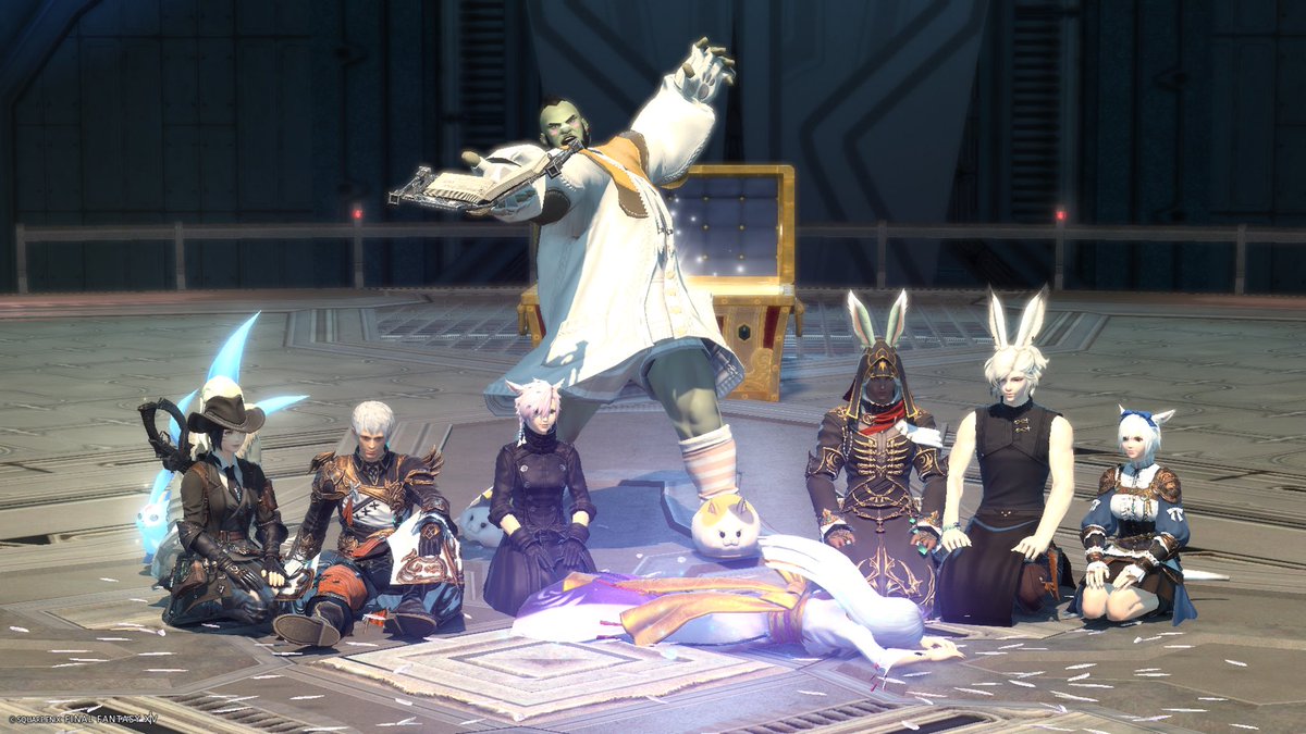 _ff14elel3's tweet image. 今日はFC極部！
幻が来る前に極ツクヨミ行ってみよう！ってことで挑戦してたけど、今日クリアできました〜！！みんなありがとう☺️
次回からは極ハーデス...がんばろ〜！(ง •̀ω•́)ง
#FCひだまりにゃんこ