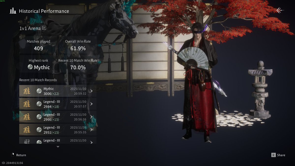 EmpraZ's tweet photo. @WhereWindsMeet_  Mythic achieved, free elo. https://t.co/owl3ueBuk6