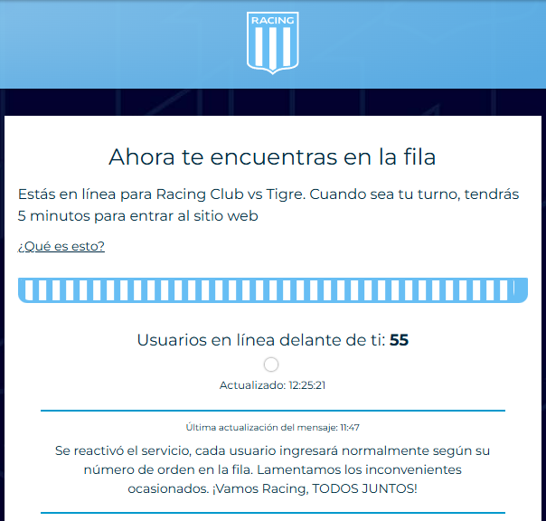 DomandoFilas's tweet image. racingclub.queue-it.net/?c=racingclub&amp;amp;…

Todavia quedan entradas, todavia tenemos lugares

Mandanos al MD y reserva