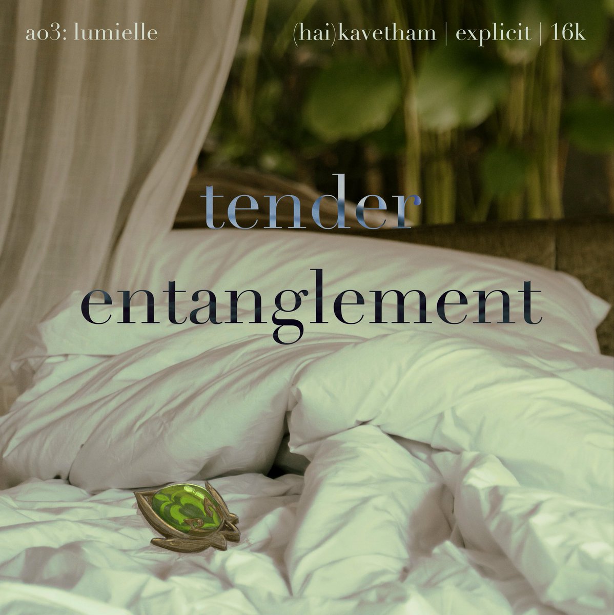 _lumielle's tweet image. 🏛️🌱(🏛️) Tender Entanglement

• 16k | #haikavetham 🔞

When Al-Haitham displays a keen interest in a certain piece of Kaveh’s dendro technology, Kaveh is more than happy to satisfy that interest.

• Tags: Dendro Shibari, Roleplay

Link below! ⬇️