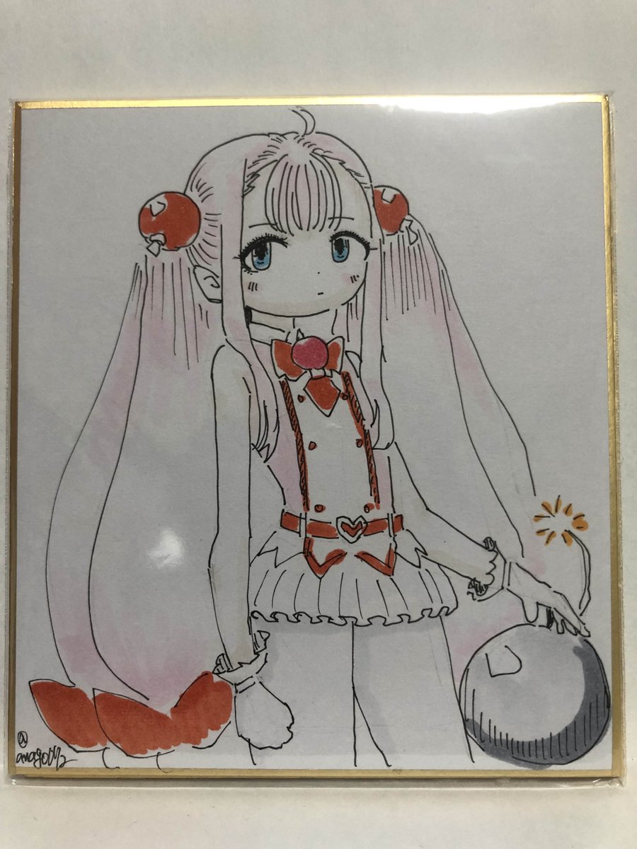 直筆ミニ色紙　モモコ | 穴子寿司　デリバリー店舗 anago072.booth.pm/items/7715499 #booth_pm