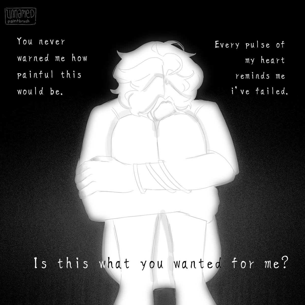 unnamedpaint's tweet image. grief is love with nowhere to go

- a very short #LUKA fancomic. tw for implied suicide attempt / sh ?

#alnst #에이스테 #alienstage
(4/11)