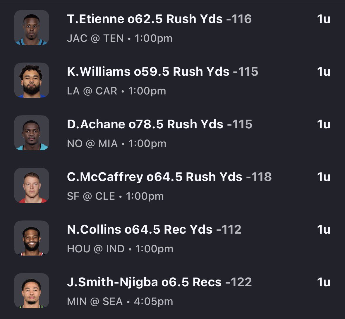 NFL Player Props 🏈🚨‼️

Weird slate, might have some more adds

<a href="/BeefUpFront/">Beef Up Front</a> <a href="/PickSwapMedia/">Pick Swap Media</a>