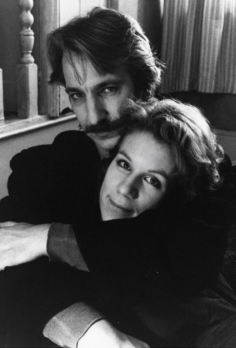 “Truly Madly Deeply“, 1990

“Ask his friends about Rickman’s virtues and they name the big ones: loyalty, sympathy, boundless generosity and practical encouragement. Among his vices, Rickman, cites ‘a wounding tongue. I’m working on it. Perhaps its the Celt in me.’ Friends add