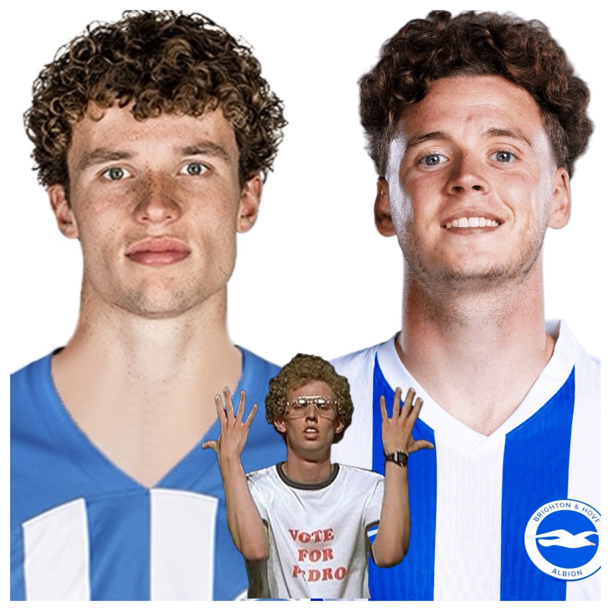 What are the odds both of Napoleon Dynamite’s nephews would end up playing for Brighton F.C.?