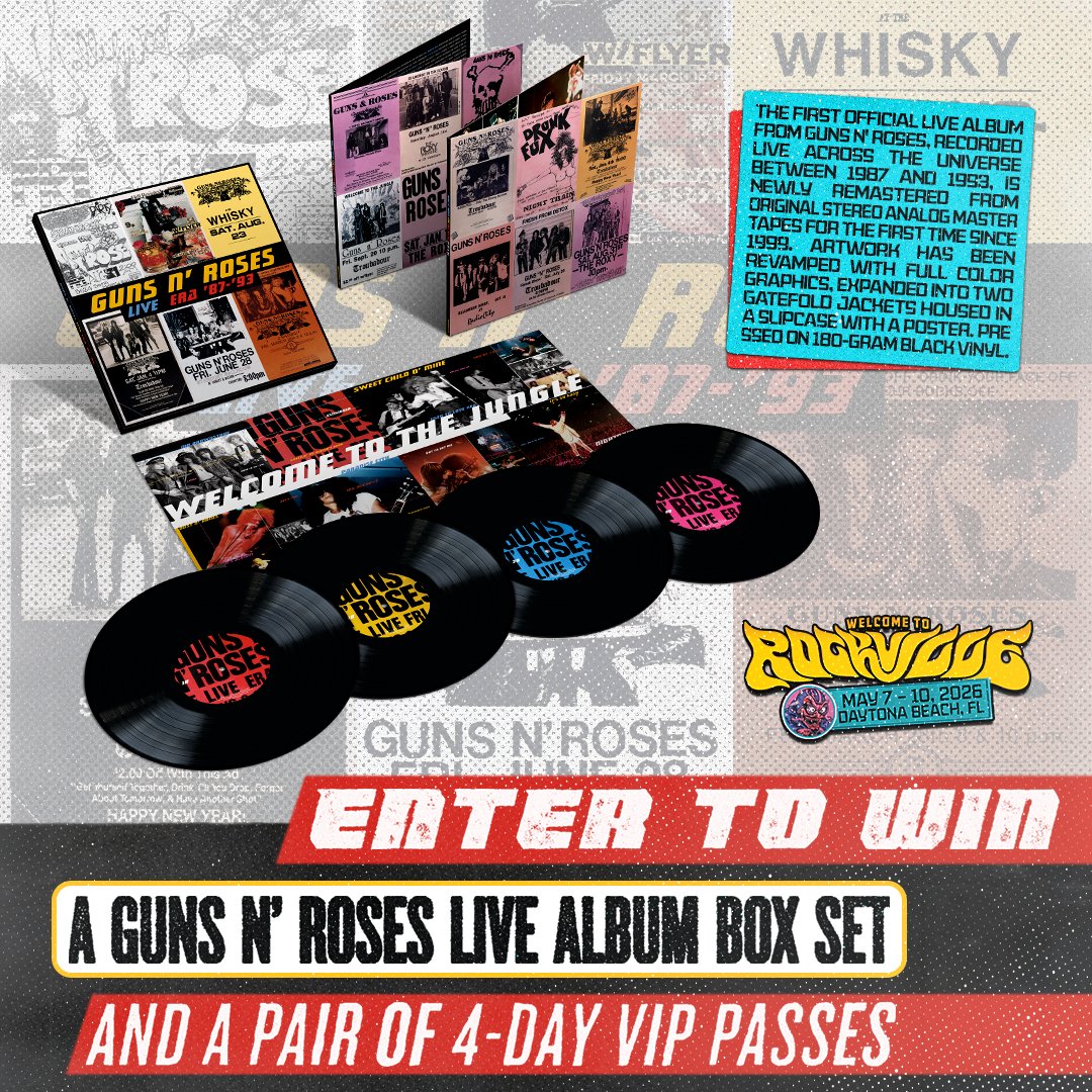 Welcome to the jungle… and the ultimate GNR giveaway. 🤘 Celebrate