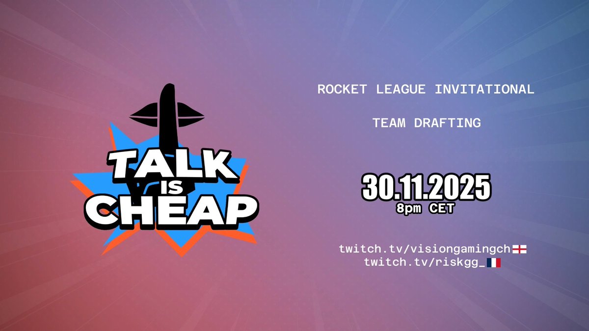 VisionGaming_CH's tweet image. Tonight, we will hold team drafting for our Swiss event!

Captains will choose their teammates from the swiss talent pool in preparation to compete for the crown! 👑

🕗 8:00 PM CET 
💻 twitch.tv/visiongamingch