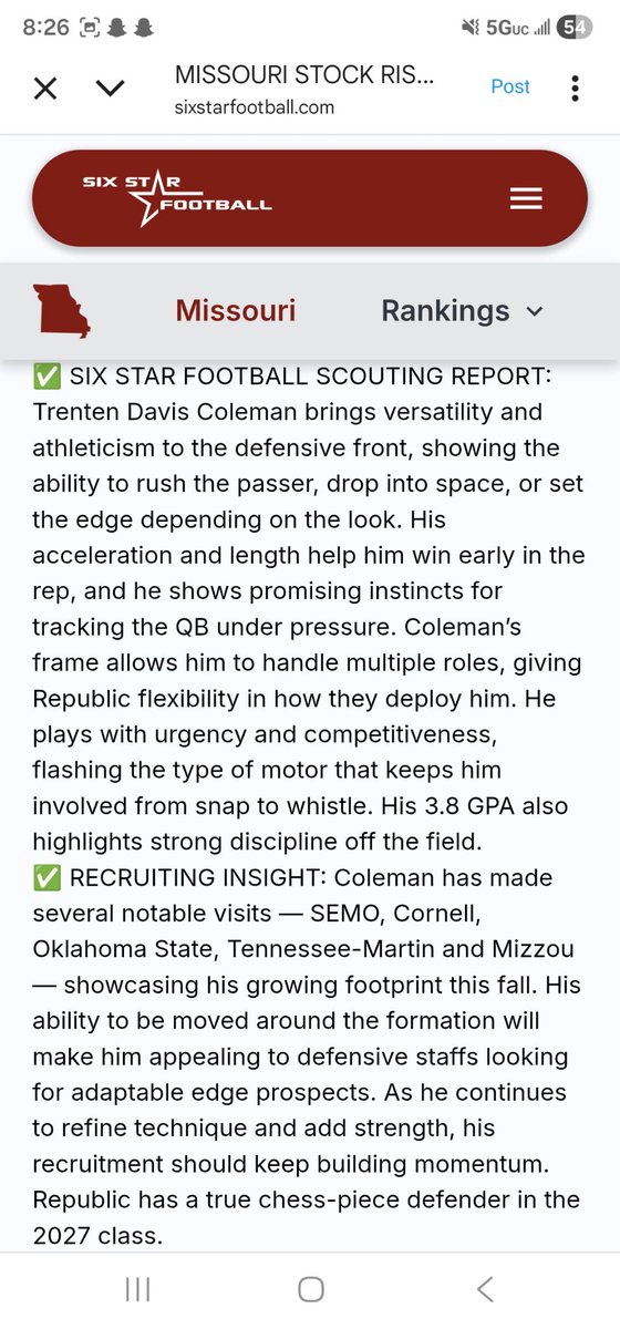 Trenten “TD” Davis Coleman tweet media