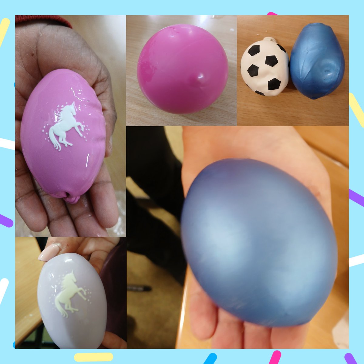 DIY stress balls made by the children!😊 
<a href="/StCuthbertsCEP1/">St Cuthbert's C.E. Primary School</a>