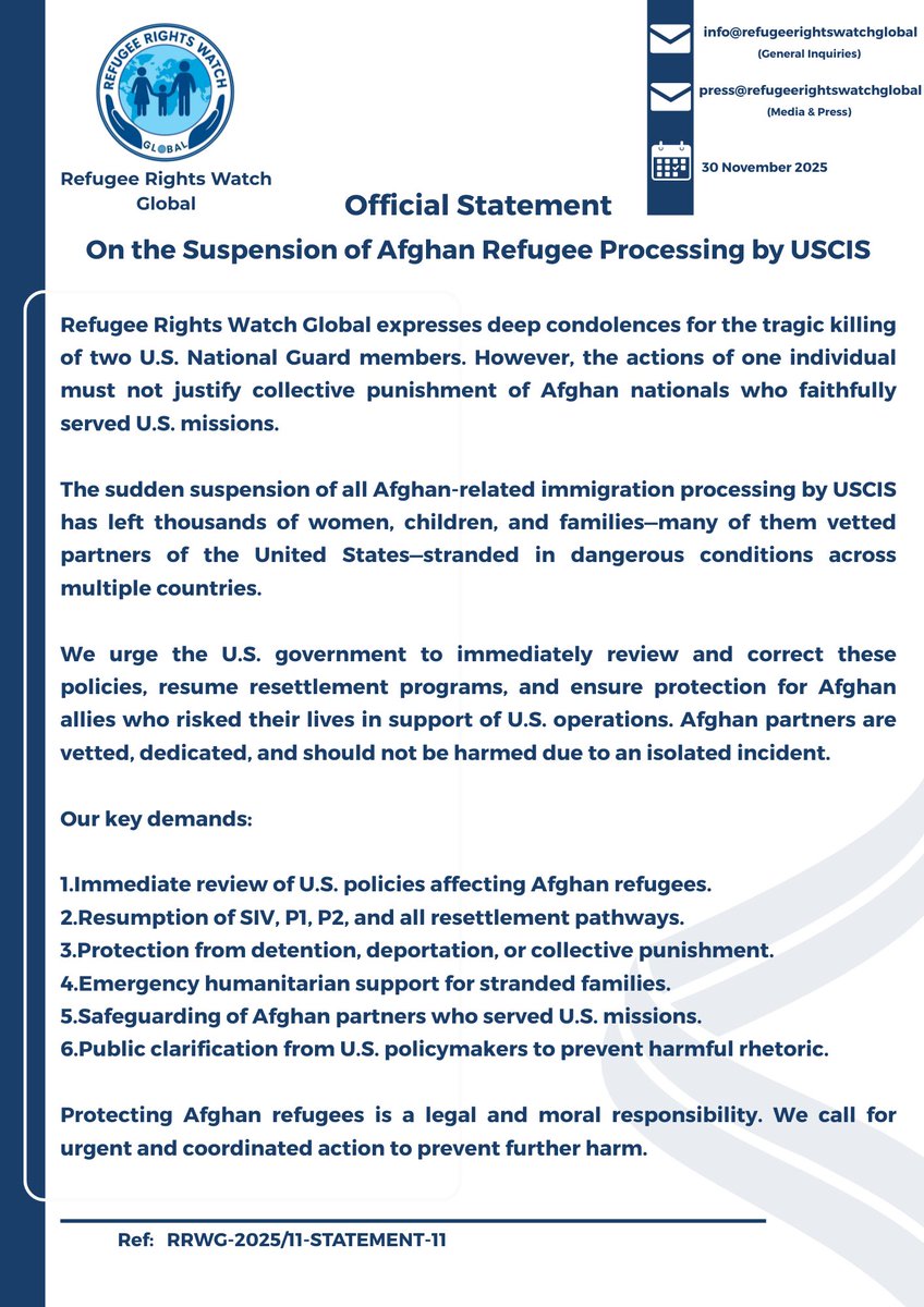 Refugee Rights Watch Global tweet media