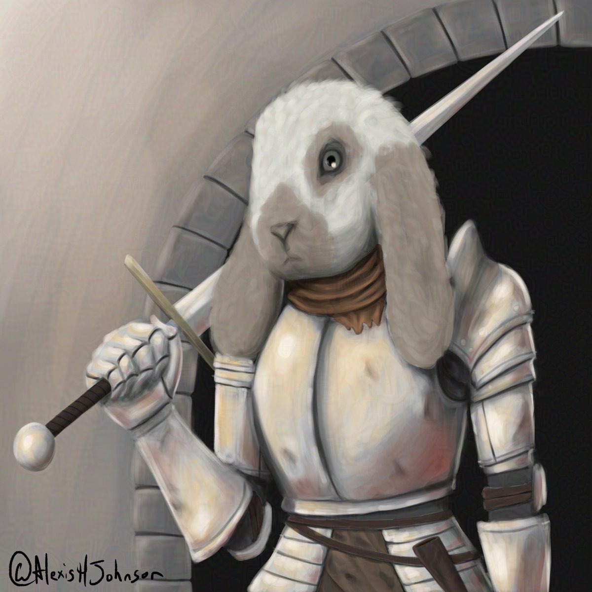 AlexisHJohnson's tweet image. @rabbitdoubts I took a lot of time, but I did it! I did 3 types of Dark Souls Rabbits, this first one is the best I did, hope you like it :D