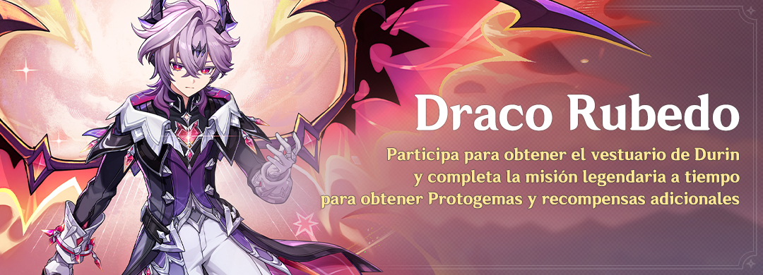 genshinimpactes's tweet image. #GenshinImpact 
Misión legendaria «Draco Rubedo»: participa para obtener el vestuario de Durin y completa la misión legendaria a tiempo para obtener Protogemas y recompensas adicionales

Tras alcanzar el Rango de Aventura correspondiente y completar las misiones previas…