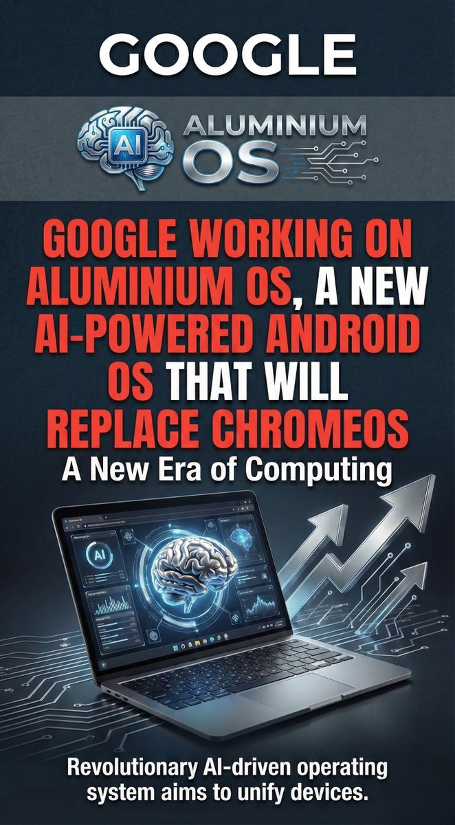 surelyravi's tweet image. 🚀 Breaking!

#google #chromeos #aluminiumos