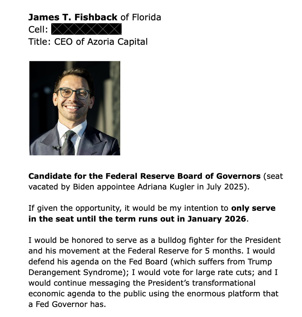 Ready for another true story about James "fake it till you make it" Fishback? 

Fishback spun up his recently launched "hedge fund" (which is reportedly already in the process of closing down) with two young men that he recruited from his days as a debate coach.

They are