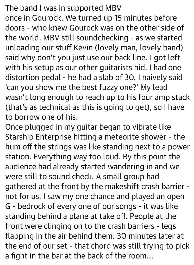 <a href="/memorialdevice/">Memorial Device</a> The time I got a lend of Kevin Shield’s backline (is that a HMHB lyric🤔)