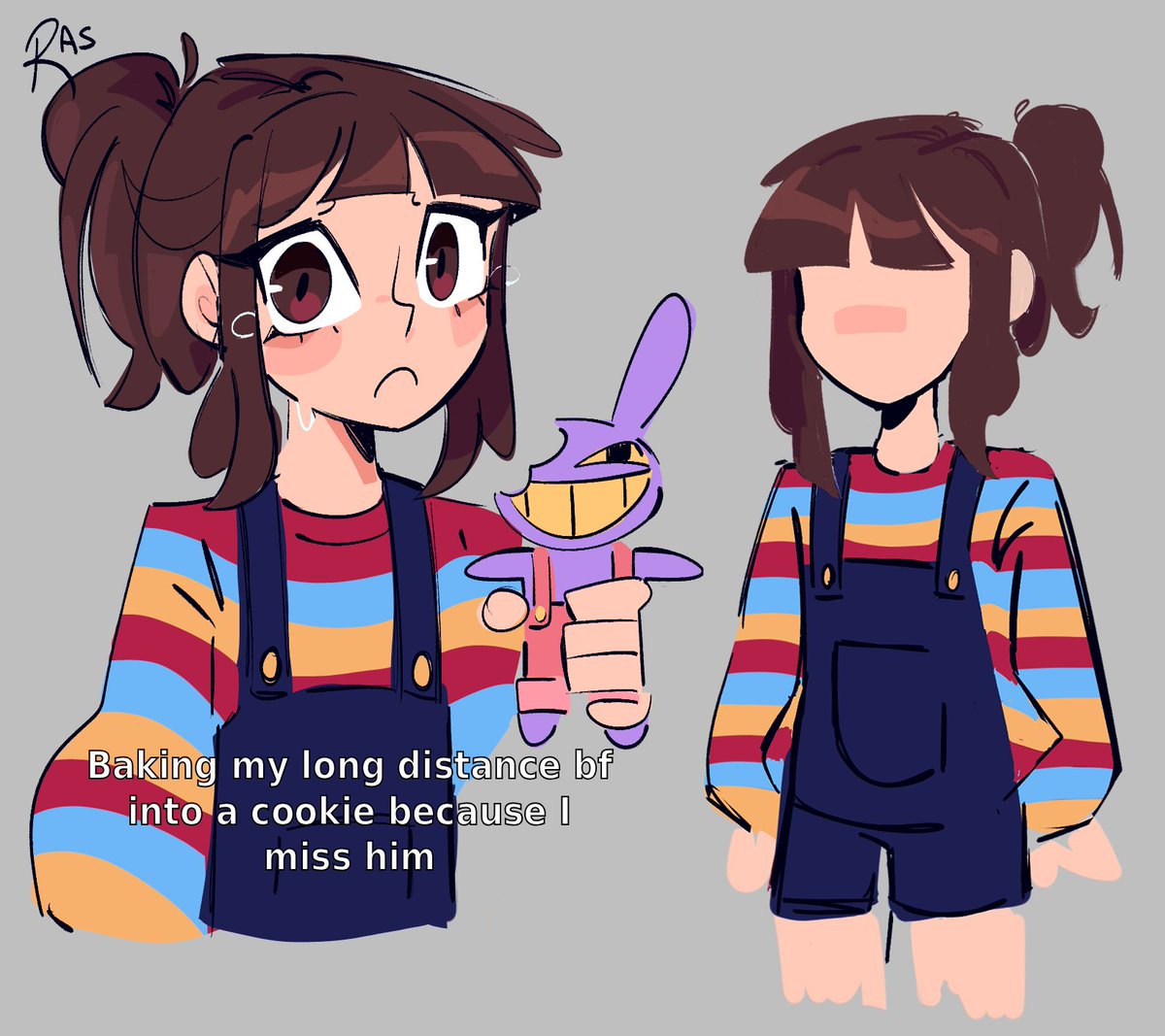 rasbbe's tweet image. human pomni concept yay 👍 #tadc