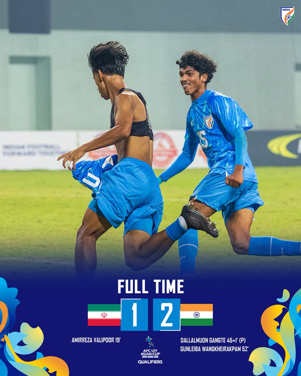 IndianFootball's tweet image. 🇮🇳 INDIA BELIEVED IT. INDIA DID IT.
The #BlueColts are heading to #AFCU17! 🤩

#IRNIND #IndianFootball ⚽️