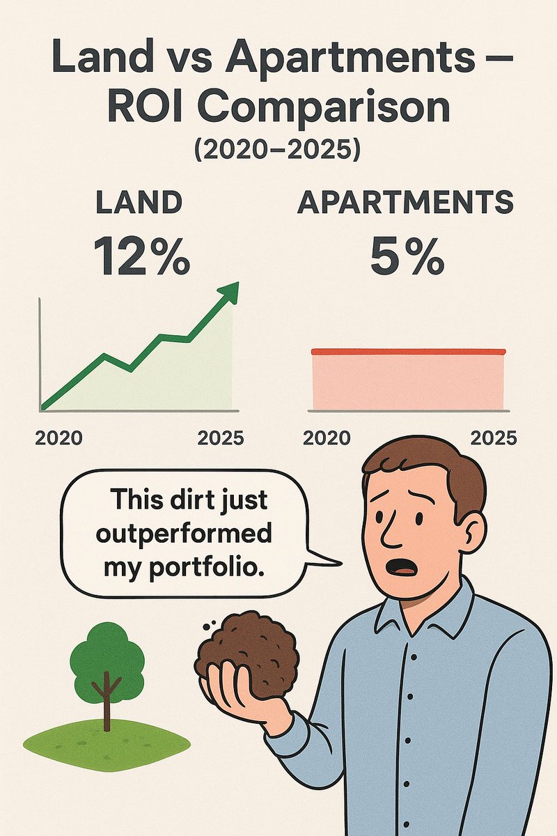 Naigah1's tweet photo. With scams reported in both land and apartment deals, which investment are you trusting more in today’s market? #Investing #realestate https://t.co/ZqTtTvOucI