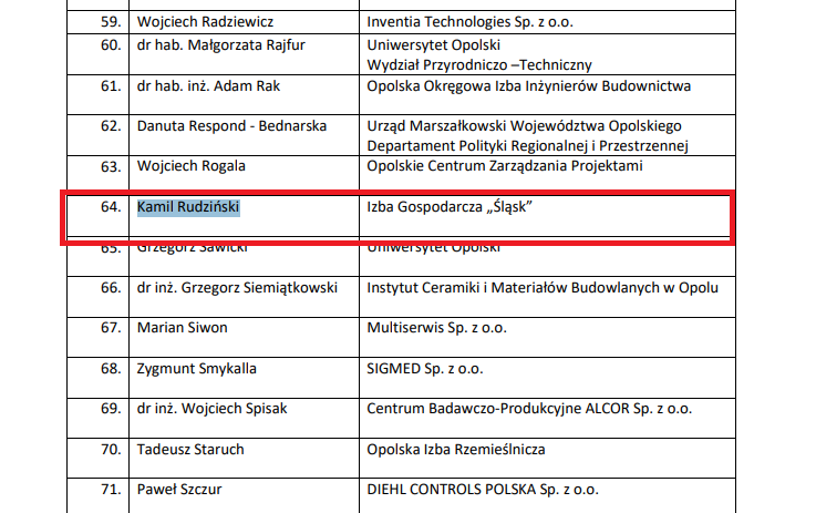 Kamil Rudziński, bardziej znany tutaj jako hejter <a href="/Morgenstern616/">𝕸𝖔𝖗𝖌𝖊𝖓𝖘𝖙𝖊𝖗𝖓</a> (znajomy Jacka Liberskiego i Macieja Laska) pracuje/pracował dla Izby Gospodarczej Śląsk, której korzenie wywodzą się ze struktur Mniejszości Niemieckiej. 

Wszystko już jasne.