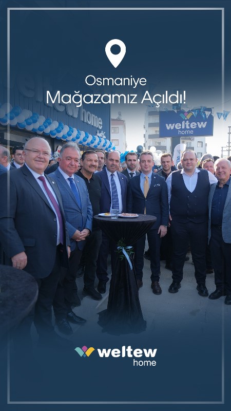 MstfblcBALCI's tweet photo. Weltew Home'un yeni mağazasını dün gerçekleştirilen törenle Osmaniye'de açtık. Açılışımıza katılarak büyük mutluluğumuzu bizlerle paylaşan tüm misafirlerimize teşekkür ediyor, mağazamızın başta yatırımcımıza, ülkemize ve Weltew Grup ailesine hayırlı olmasını diliyorum. https://t.co/QTvWLtId5V