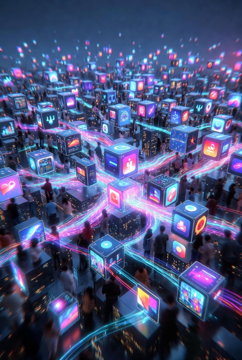 Robinvloge's tweet image. ⚡ The Next Global App Economy
InterLink is building the world’s busiest Mini-App ecosystem — aiming to surpass global daily activity, ranking just behind Apple App Store &amp;amp; Google Play.
One network. Infinite utility.
#InterLink #MiniApps #Web3Ecosystem