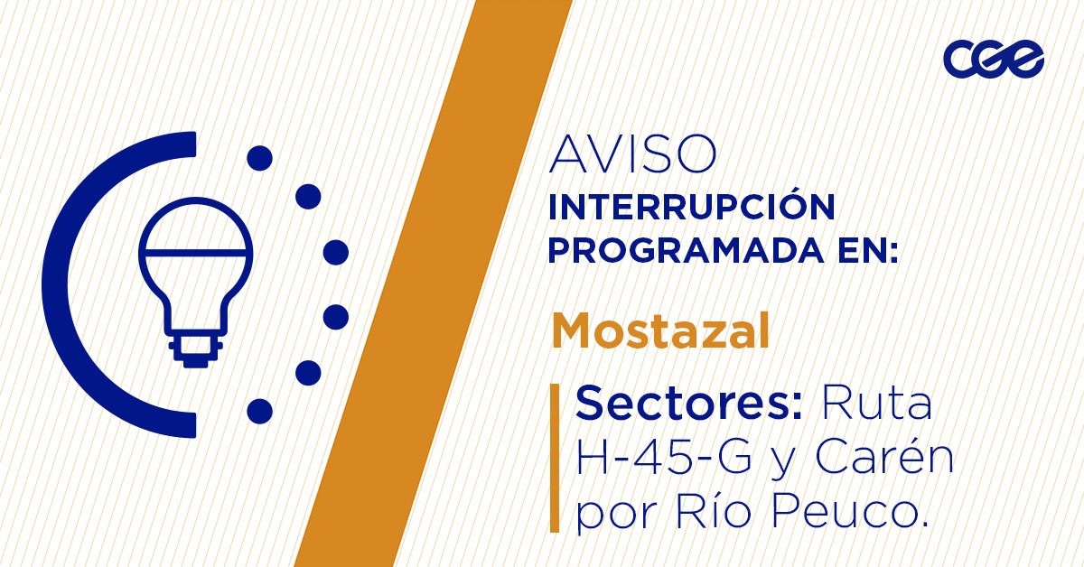 CGE_Clientes's tweet image. Para mejorar la calidad del suministro de nuestros clientes de #Mostazal, este miércoles, entre 10:00 y 16:00 horas, se realizará una #InterrupciónProgramada (sectores en la imagen 👇) debido a trabajos de mejoras. Recuerda desconectar tus artefactos 🔌