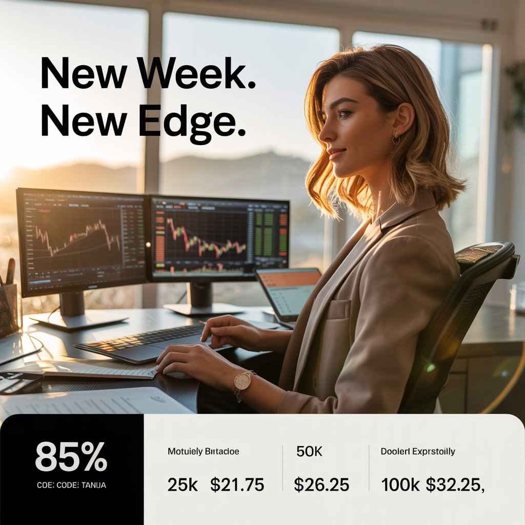 Futuresfirms's tweet image. 🌅 Good Monday morning, trader.  

A new week means new chances , not recycled fear 
from last week.  

📈 Start clean. Scale smart. 85% OFF still running.

🎈25K: $21.75  
🎈50K: $26.25  
🎈100K: $32.25  

🔗 Bulenox.com  
💕 Code : Tanja  

#MondayMotivation…