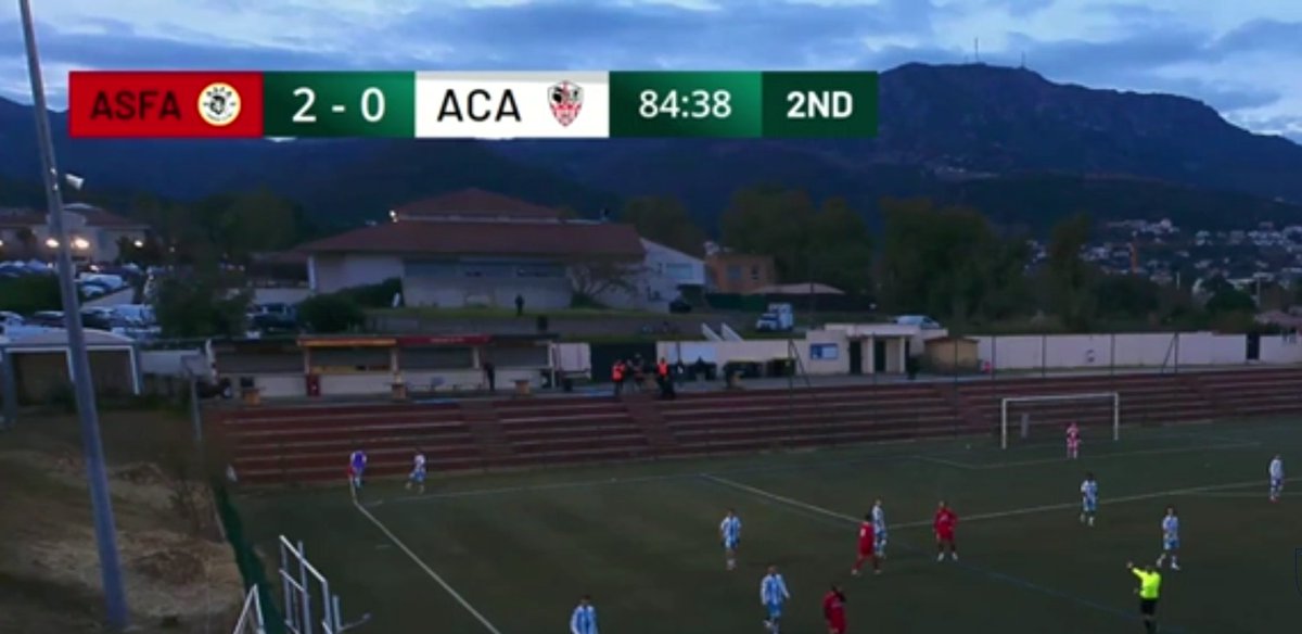 L'AC Ajaccio est mené 2-0 face à la réserve de Furiani Agliani à la 84' minute 😶