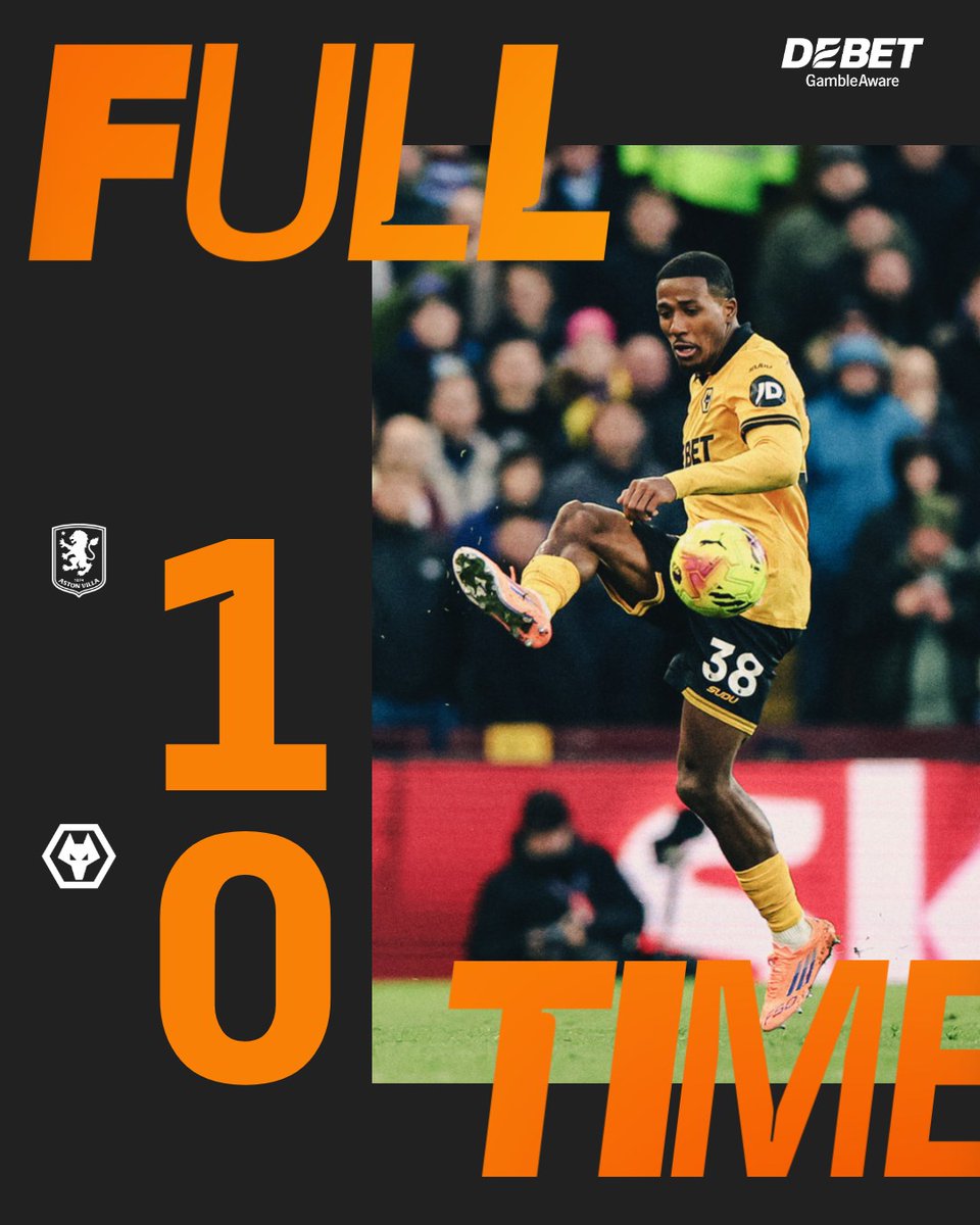 Wolves's tweet image. Edged out at Villa Park. 

🐺⏱️