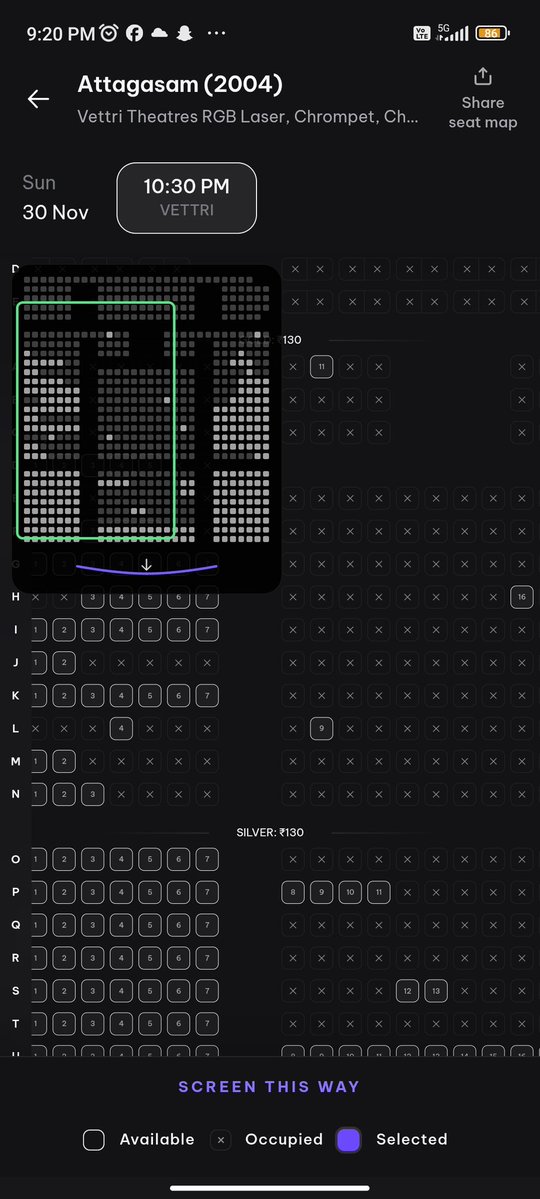 SurendarAKs's tweet image. Attagasam today night shows almost 70% tickets sold at vettri,kamala and rohini Thala ruling the box office 🥵🔥
#Ajithkumar𓃵 #AttagasamReRelease  #Thala #AK64