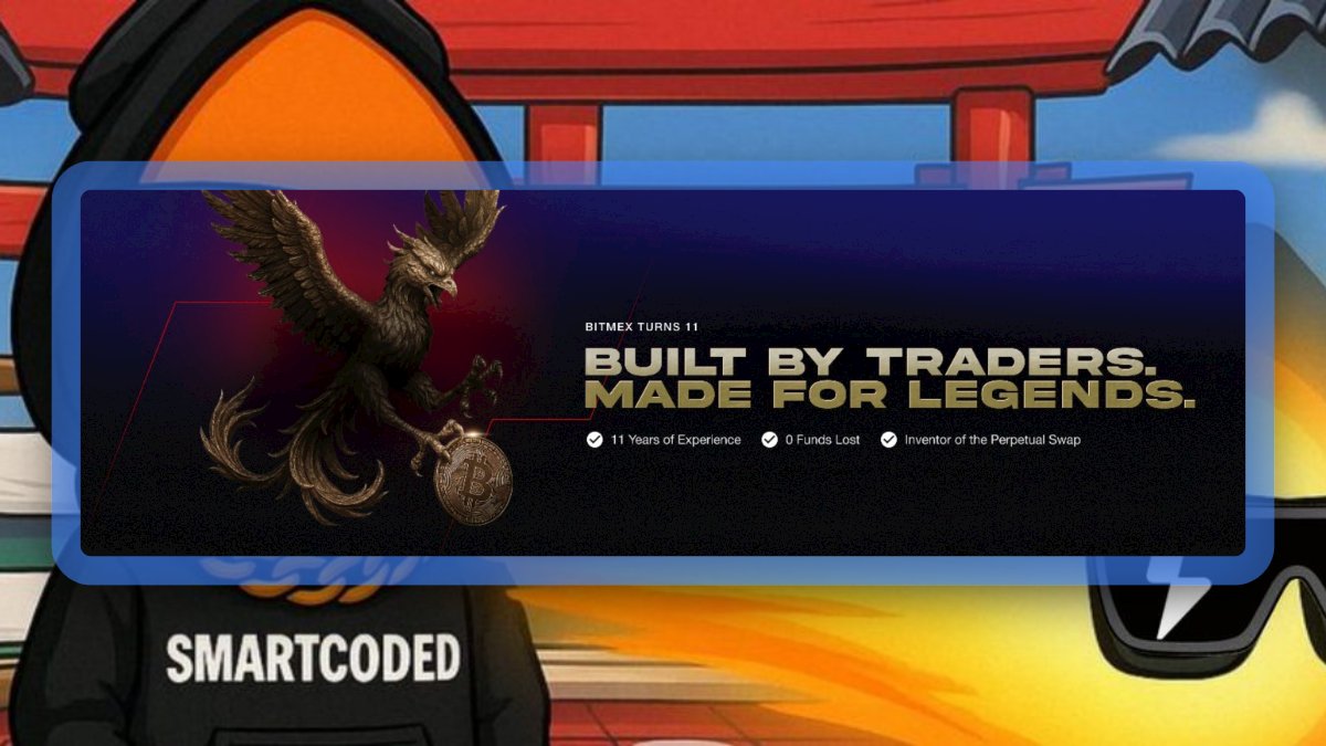 smartcoded's tweet image. I’ve traded through enough market phases to notice a pattern. Prices swing. Sentiment flips.
But your skill stays with you through every cycle.

That’s why @BitMEX hitting 11 years feels like a milestone for traders, not an exchange.
They’re using the anniversary to highlight the…