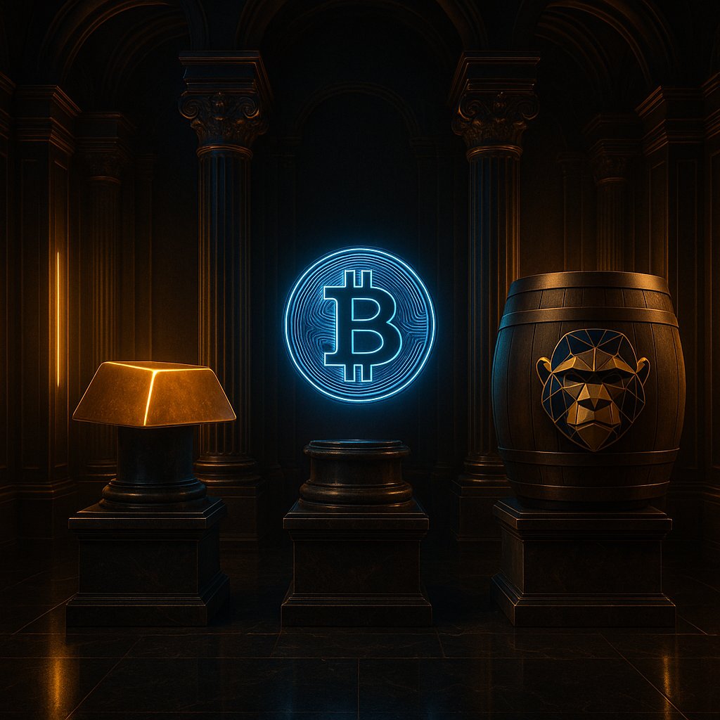 planetwhiskey's tweet image. The throne room of real value.
No hype. No illusions.
Just the three assets that survive every cycle:

Whiskey. Bitcoin. Gold.
Backed. Stored. Growing in silence.

Welcome to Three Gold Treasury —
where wealth is built, not guessed.

👉 threegoldtreasury.com
👉…
