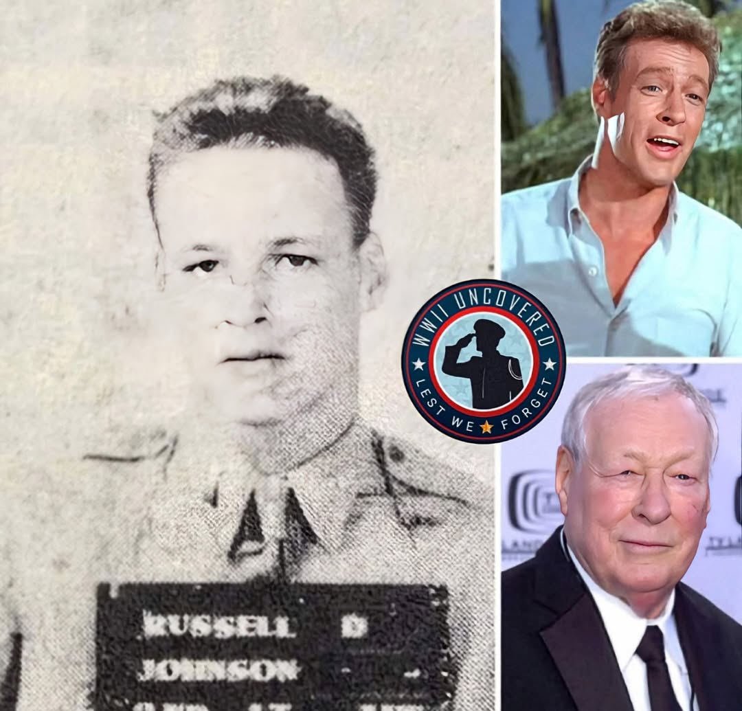 Before we knew him as the professor on the sitcom Gilligan's Island, Russell Johnson served as a bombardier in the U.S. Army Air Corps and flew 44 combat missions over the Pacific during World War II earning a Purple Heart.

After high school, in the midst of World War II,