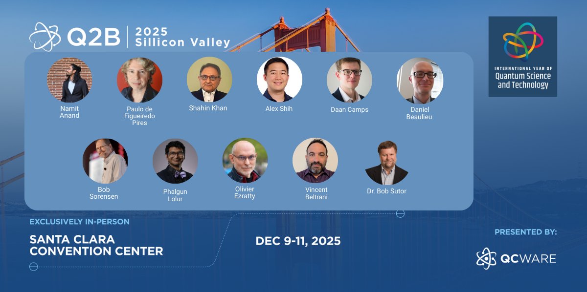 QCWare's tweet image. We’re thrilled to introduce the Quantum Computing Track Speakers at Q2B25 Silicon Valley! 

📅 Secure your spot today hubs.la/Q03VQzpv0

#QuantumComputing #QuantumTechnology #Innovation
