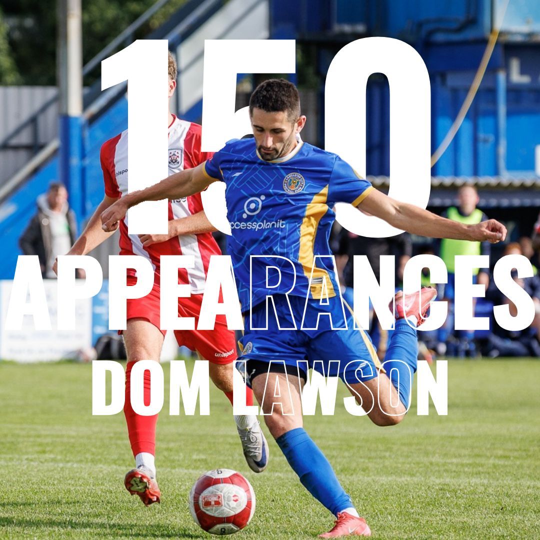 𝟏𝟓𝟎 𝐮𝐩 𝐟𝐨𝐫 𝐋𝐚𝐰𝐬𝐨𝐧

Yesterday, Dom Lawson racked up 150 appearances for the Dolly Blues!