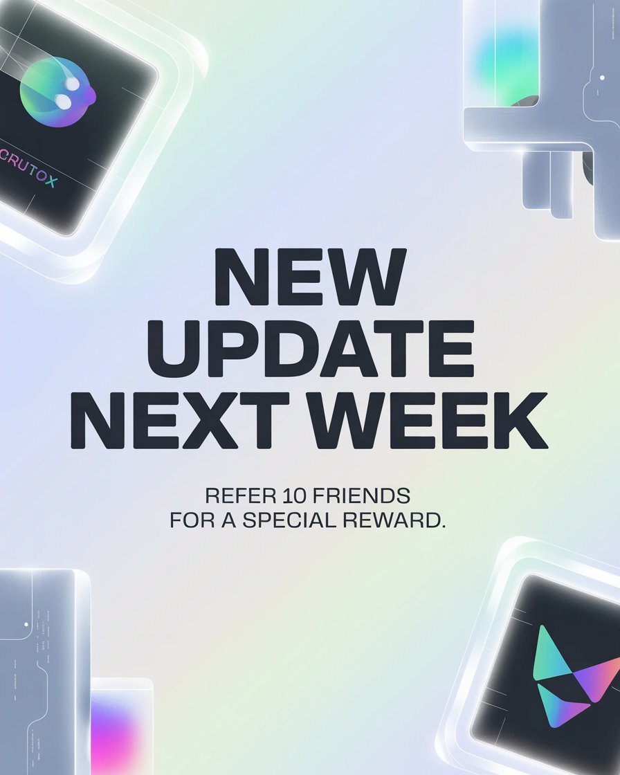 New Update Drops Next Week! 🗓

We’re polishing the final bits and it’s almost ready for you.

Get prepared, this one actually changes things, not just small fixes.

Bonus tip: Bring 10 referrals and you’ll unlock something special when the update goes live 🎁