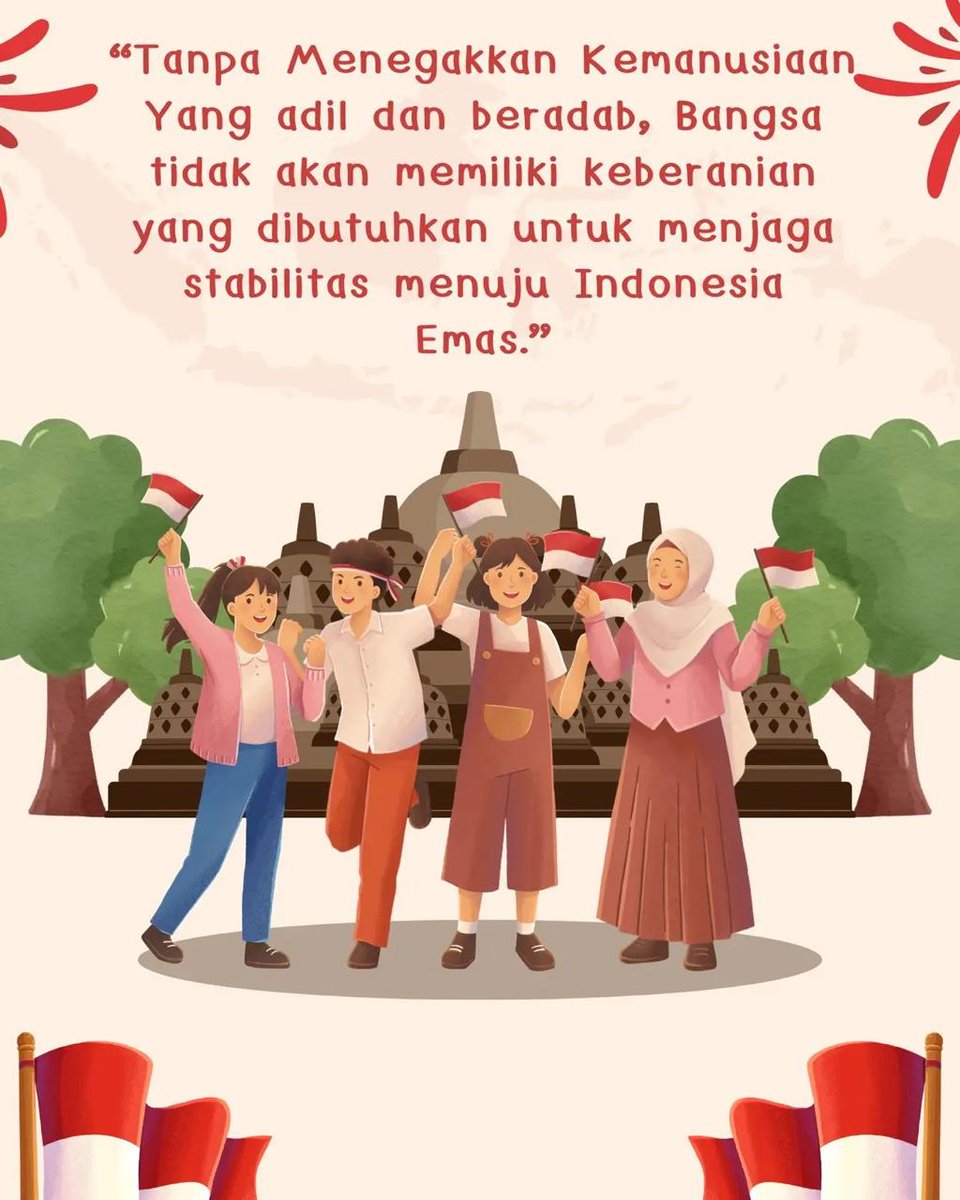 Valll444444's tweet photo. Tanpa menegakkan kemanusiaan yanh adil dan beradab, bangsa tidak akan memiliki keberanian yang dibutuhkan untuk menjaga stabilitas menuju Indonesia emas
#ロイヤルファミリー #StarAcademyLeLive #ViratKohli #เกมรักลวงตอนจบ #ベストアーティスト2025 #NamtanFilm #2025MAMA #heatedrivalry https://t.co/yByd6PeWQt