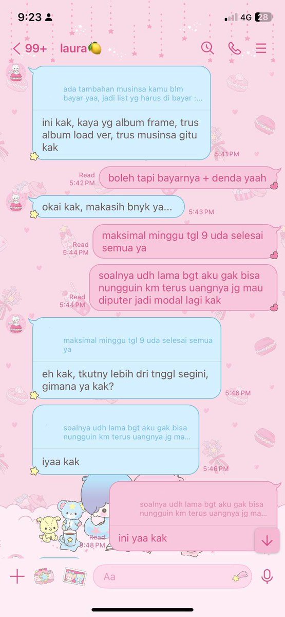 onedoorslab's tweet photo. ⚠️ untuk owner dan admin GO terutama GO Boynextdoor beware / hati-hati sama orang ini

previous display name: laura 🍋
current display name: puppi 🍋
rekening atas nama LAURA AZZAHRA

menunda pembayaran lebih dari sebulan, total tunggakan sebesar 600.000 rupiah. https://t.co/8SL1XY1TwJ