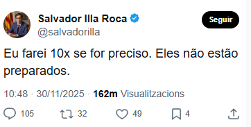 agus__izquierdo's tweet photo. Atenció: primeres reaccions de MH President Salvador Illa a l'#UstrellGate https://t.co/Fb1G1gHpj1