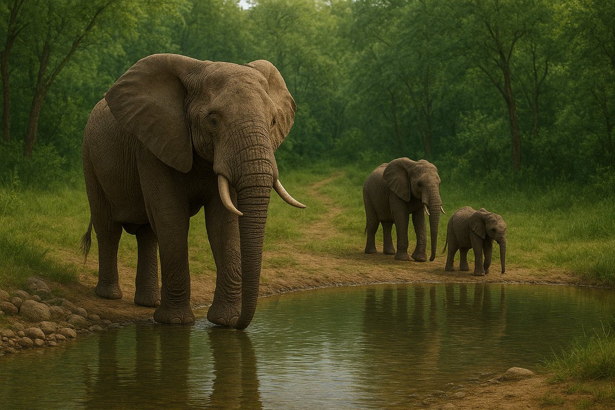 miss_manisha_00's tweet photo. In the silence of the jungle,
strength walks without noise…
family moves without fear,
and kings drink first. 🐘🌿
#JungleVibes #ElephantFamily #WildSilence #NatureMood #BossStyle #0007 https://t.co/RaTqyQVGtk