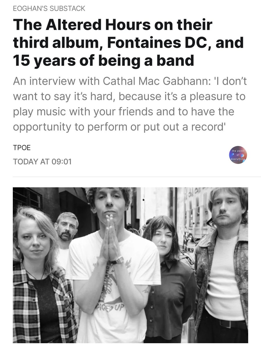 TPOEblog's tweet image. Long interview with Cathal Mac Gabhann on the brilliant third album by his band the Altered Hours, his partner and co-frontperson Elaine Howley&apos;s solo stuff, community in music and lots more