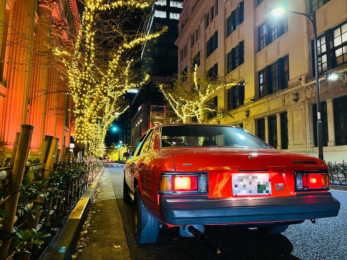 celica2000ra45's tweet photo. 日本橋三越のイルミネーション！オレンジ。#ra45 #celica #celica2000GTrally https://t.co/yJD9T5h98B