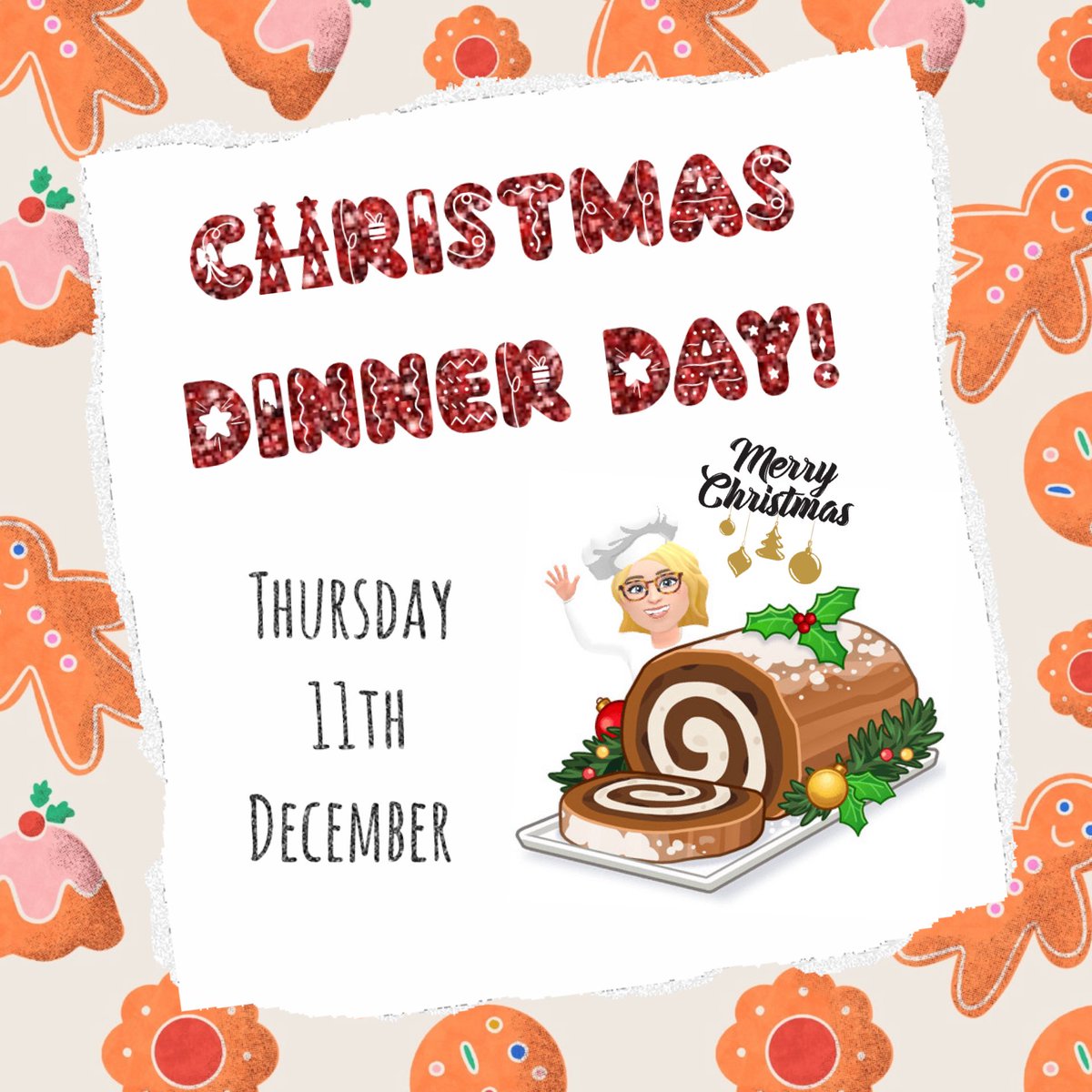 MortimerCC's tweet image. 🎄🍽️ CHRISTMAS DINNER DAY! 🍽️🎄

👩🏼‍🍳 Our #KitchenTeam are excited to announce that our annual 🎅🏼 #ChristmasDinnerDay 🎅🏼 will take place on Thursday 11th December! 👩🏼‍🍳

🎅🏼Come along and enjoy lots of festive treats! 🎅🏼

🍖🥕🥦🍲🍗🥬 🧁🍭 

#TeamMortimer #FestiveFun