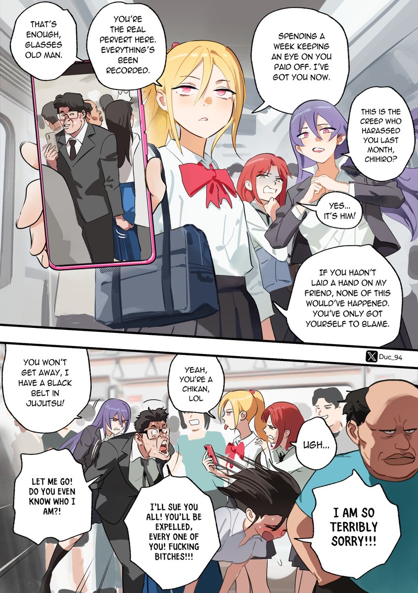 Ch13 last page!

The legendary chikan has been caught!