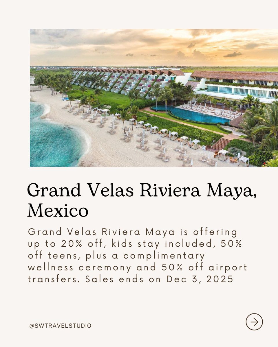 swgraphic's tweet photo. Cyber Monday and Travel Tuesday are here. 💬 Comment “DEALS” and I’ll send over my complete Travel Tuesday Substack list. Looking for something specific? I have access to even more exclusive offers, so feel free to reach out.

📷 Photo courtesy of hotels #traveldeals https://t.co/mXiFkc1Z3l