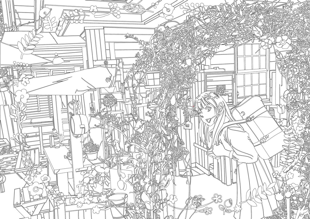 新作ひと筆描き『私のお気に入りの店』 完成
18時間51分かかりましたദ്ദി ˃ ᵕ ˂ )♪*゜

おでこ付近に🔴があります。それがスタートです。
ゴール見つけられた人は神です( ¤̴̶̷̤́ ‧̫̮ ¤̴̶̷̤̀ )

誰か見つけてくれないかなーw
年内は固定しておきます。

#遅咲き絵師の輪 #絵描きさんフォロバ100 